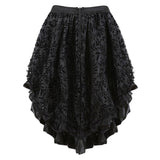 Déguisement Adulte Femme Jupe Ecossais Noire Costume Médiéval Rétro