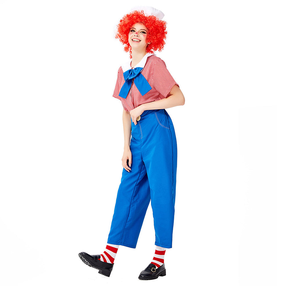 Déguisement Adulte Femme Miss Clown Costume Carnaval Halloween