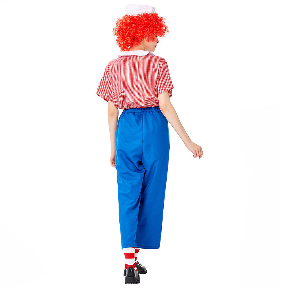 Déguisement Adulte Femme Miss Clown Costume Carnaval Halloween