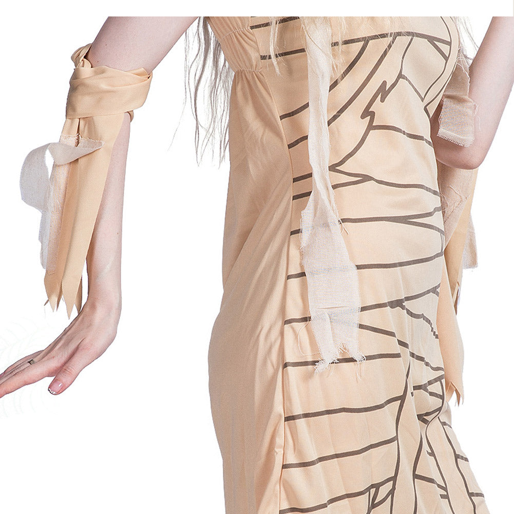 Deguisement Adulte Femme Momie Robe Halloween Costume