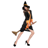 Déguisement Adulte Femme Sorcière Costume Carnaval Halloween