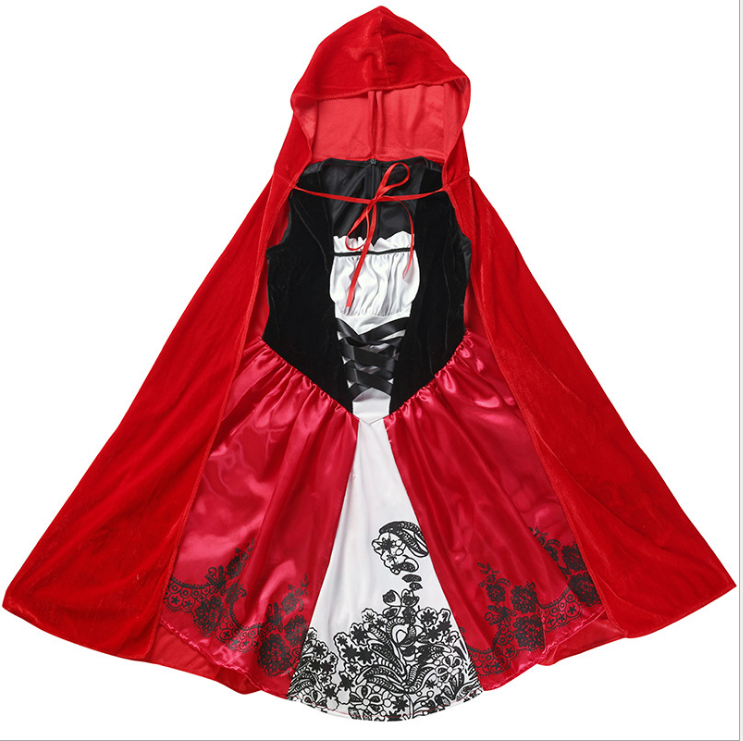 Déguisement Enfant Fille Le Petit Chaperon Rouge Robe Costume Carnaval