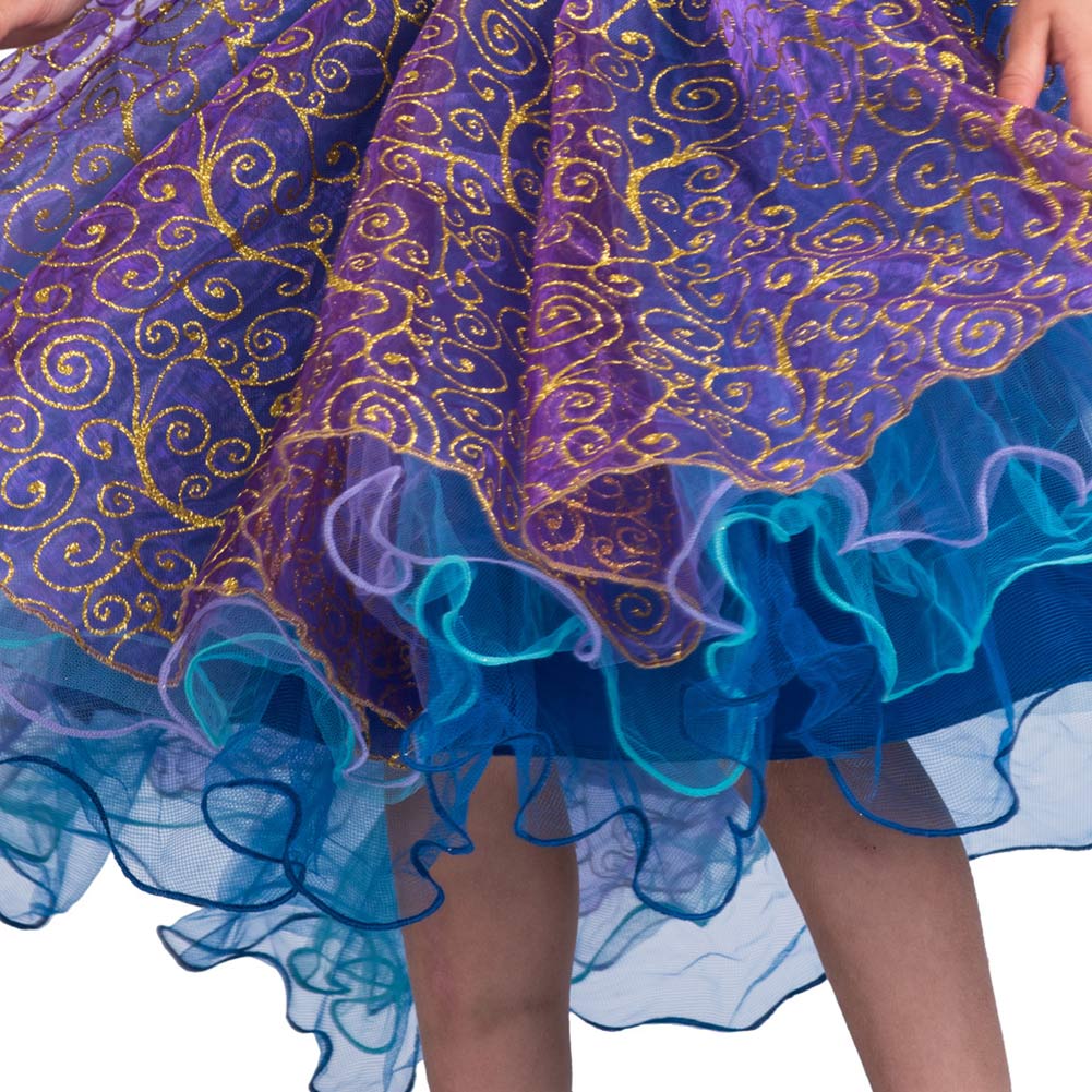 Déguisement Enfant Fille Princesse d' Etoile Stars Robe Violet Carnaval