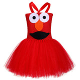 Déguisement Enfant Fille Sesame Street Elmo Robe Costume Halloween