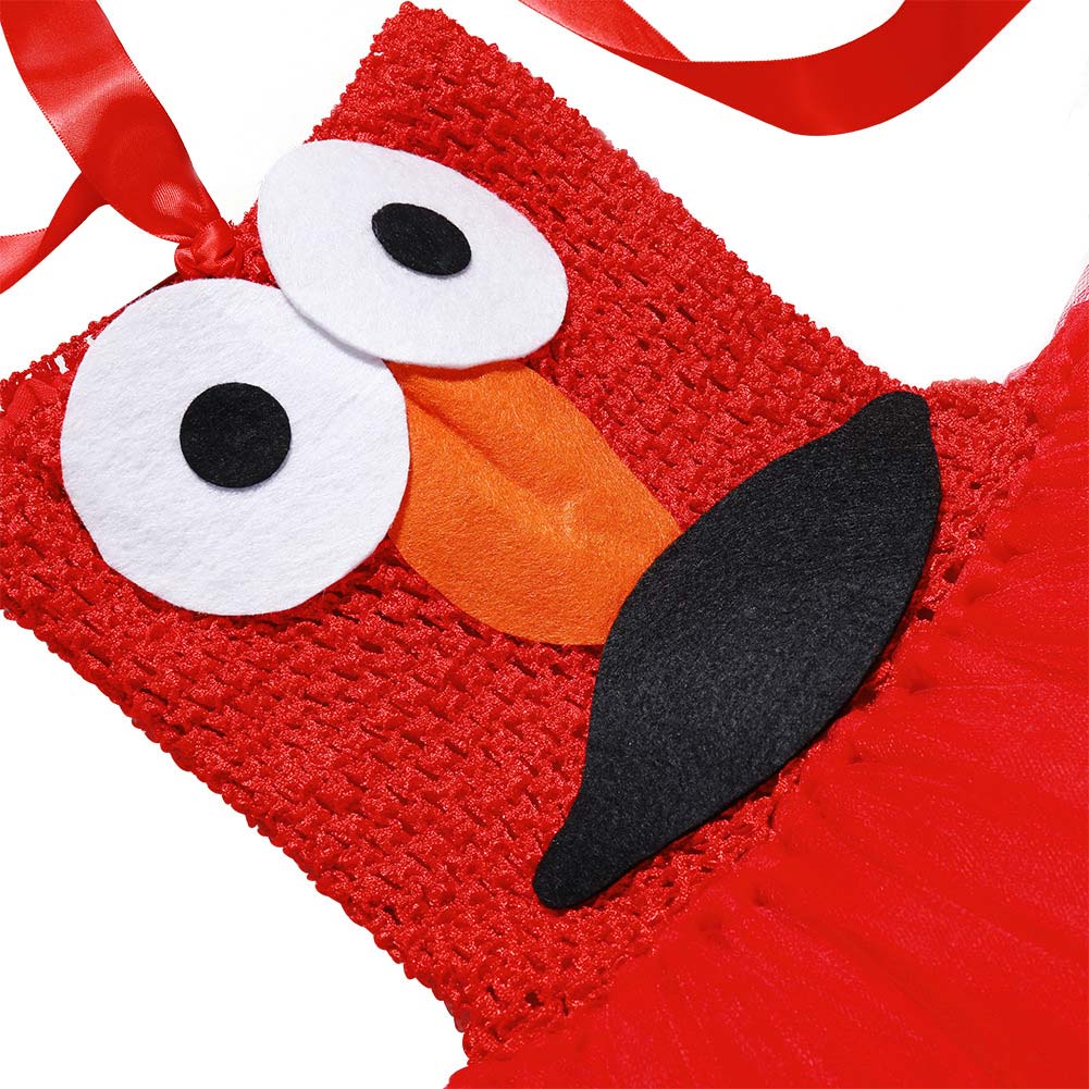 Déguisement Enfant Fille Sesame Street Elmo Robe Costume Halloween
