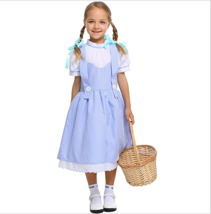 Déguisement Enfant Oz Dorothy Gale Dorothée Robe Costume Carnaval