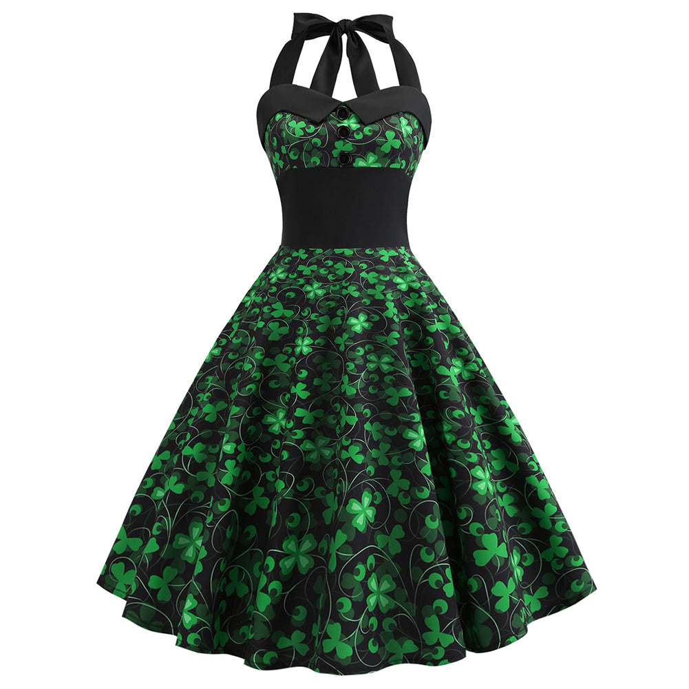 Déguisement Femme Robe Saint Patrick Robe Florale