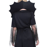 Déguisement Femme Sorcière Robe Noire Halloween Costume