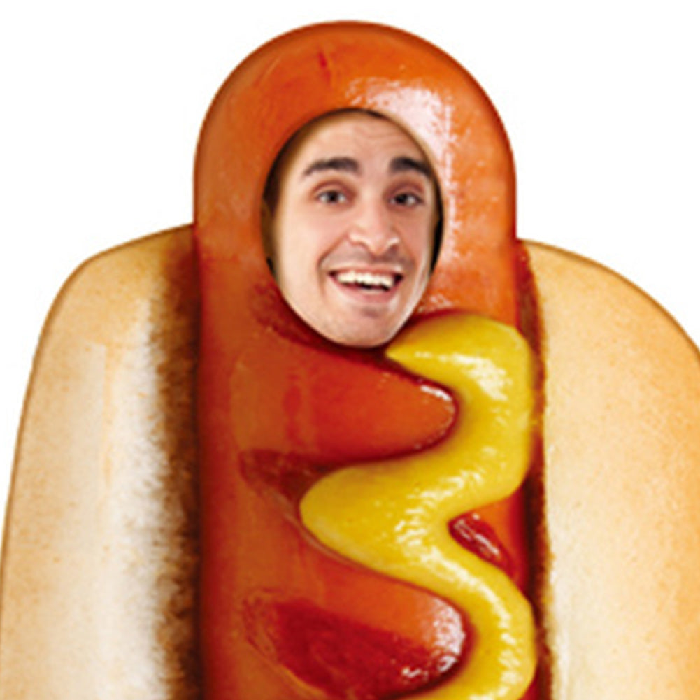 Déguisement Enfant & Adulte Hot-dog, Hamburger, Frites Combinaison Costume 4 Pièces