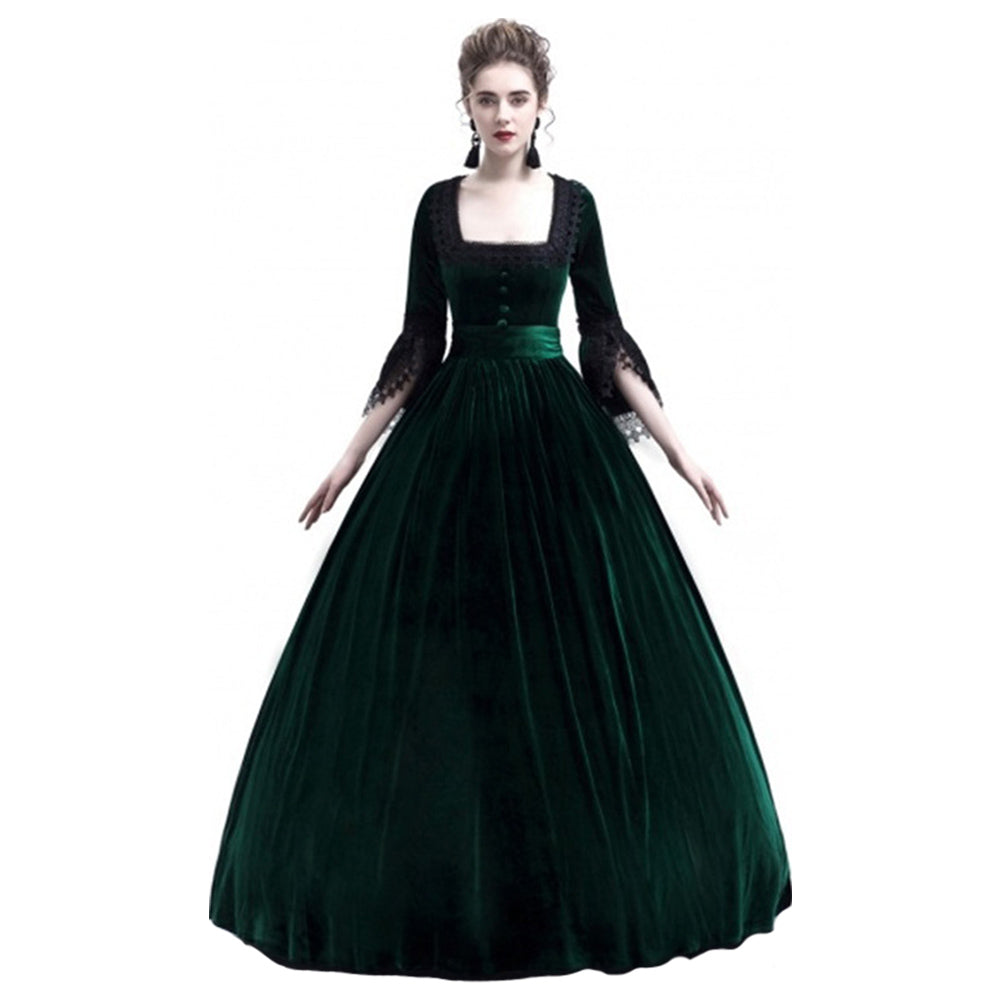 Déguisement Médiéval Femme Robe Verte