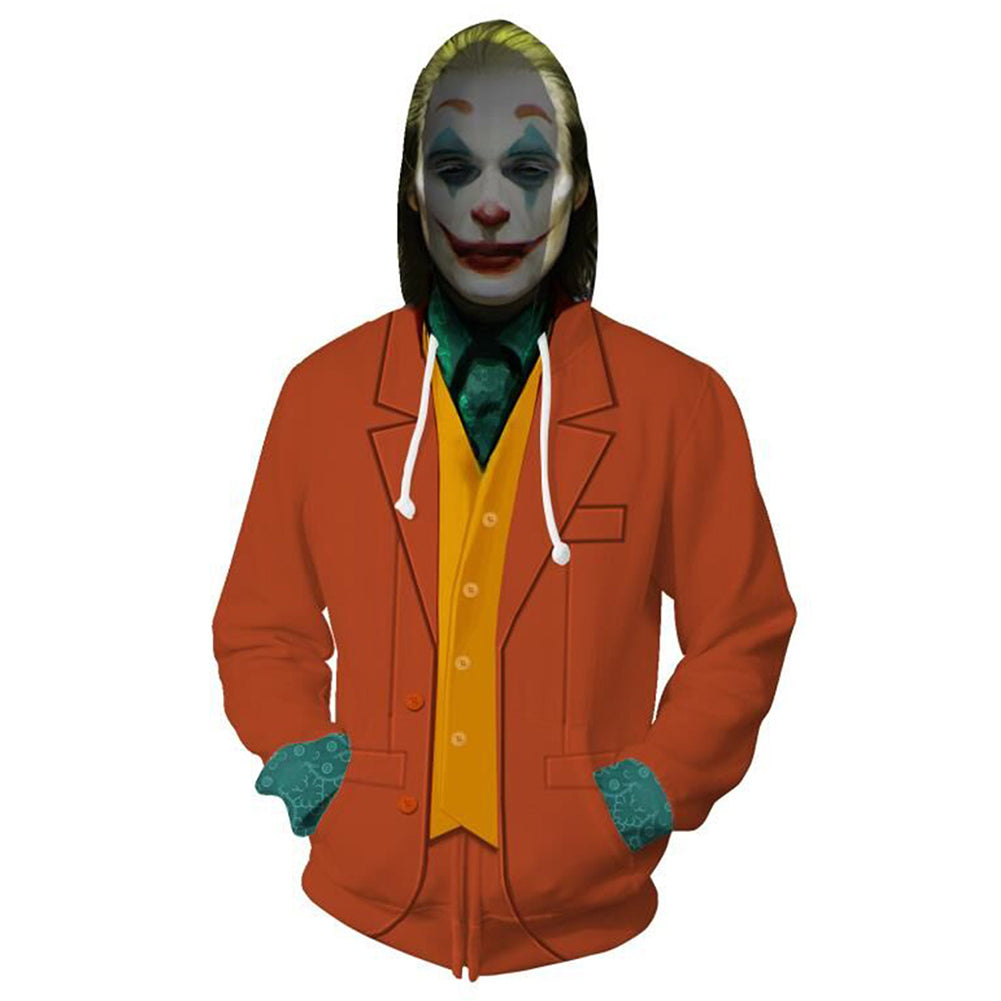 Adulte Joker 2019 Joaquin Phoenix Joker Veste à Capuche