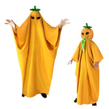 Déguisement Enfant/Adulte Drôle Cape de Citrouille Costume d'Halloween 