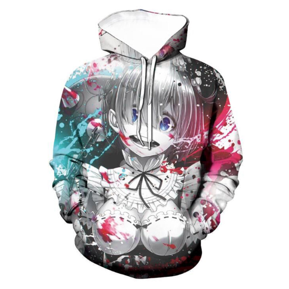 Adulte Re:Life in a different world from zero Cosplay Sweat-shirt Manteau