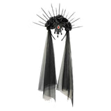 Bandeau Gothique Vintage pour Voile de Mariée Accessoire d'Halloween Carnaval