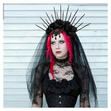 Bandeau Gothique Vintage pour Voile de Mariée Accessoire d'Halloween Carnaval