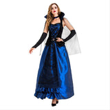 Déguisement Femme Robe Bleue Duchesse Costume de Soirée