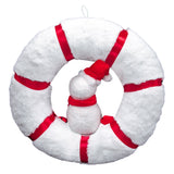 Couronne de Peluche Bonhomme de Neige de Noël Accessoire