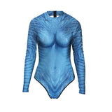 Déguisement Avatar Maillot de Bain Femme Costume