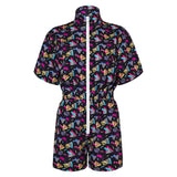 Déguisement Adulte 1980s Vintage Combinaison Courte Costume