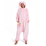Déguisement Adulte Lapin Pyjama pour Animaux en Flanelle Costume
