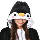 Déguisement Adulte Pingouin Pyjama pour Animaux en Flanelle Costume