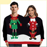 Déguisement Adulte Pull Double de Noël Couple Costume