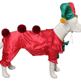Déguisement Animal Joker Clown Coloré Pour Chien Costume d'Halloween Carnaval