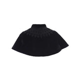 Déguisement Châle Victorien Cape Courte en Dentelle Noire pour Femme