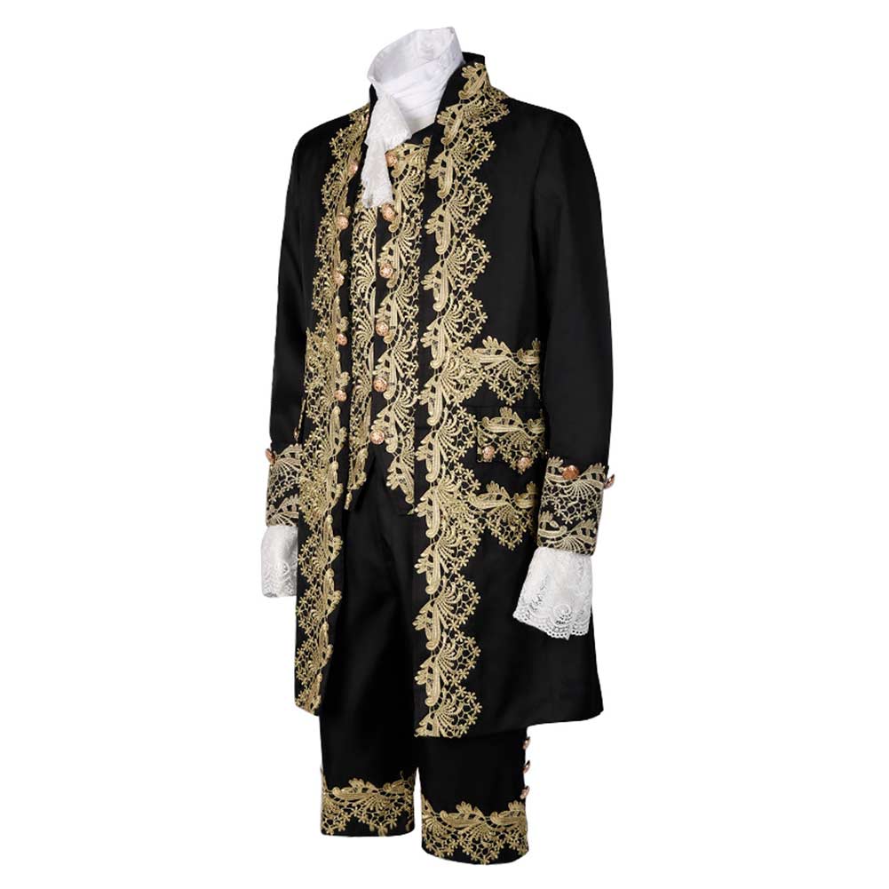 Déguisement Costume Rétro Noir de Prince de Cour Victorien Costume