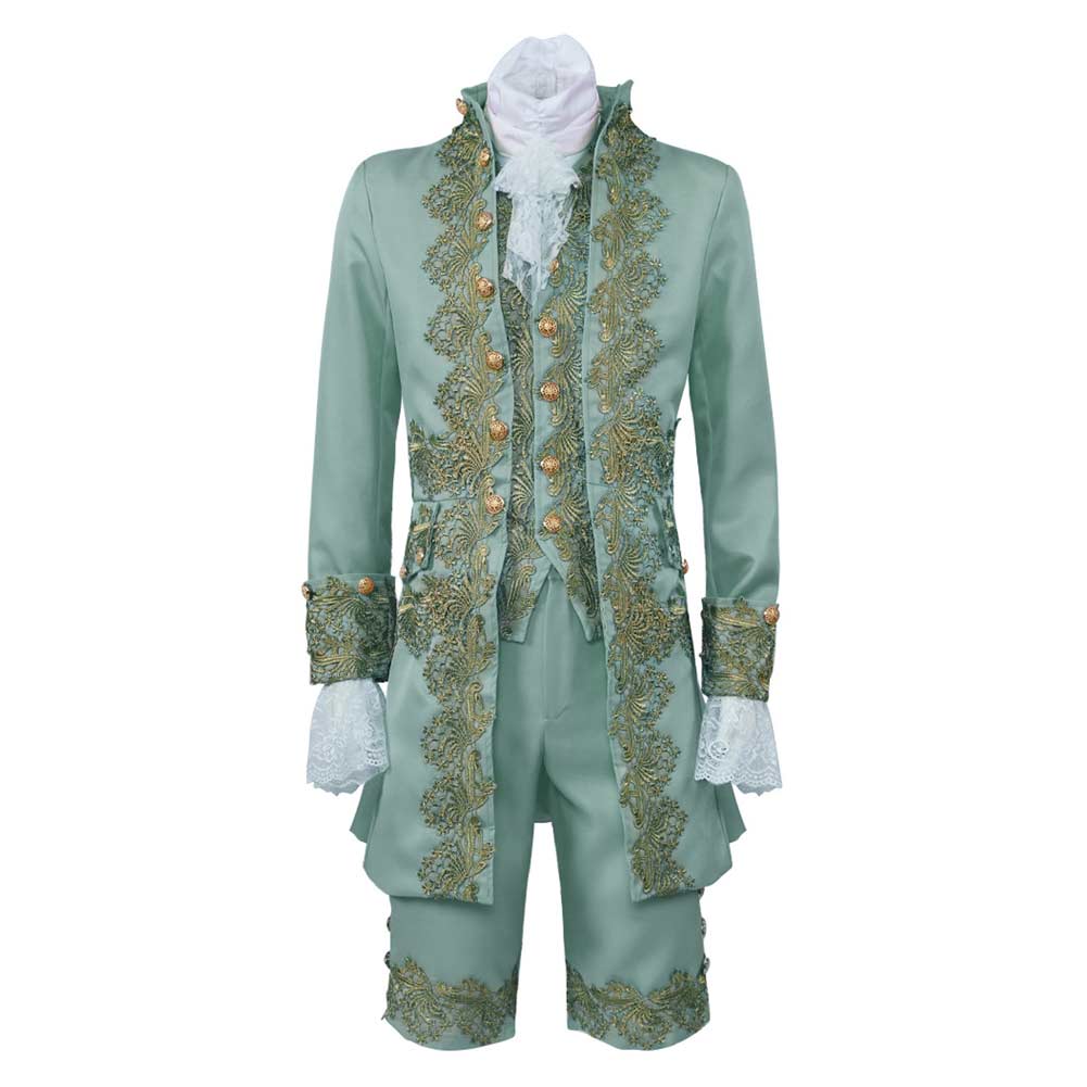 Déguisement Costume Rétro Vert de Prince de Cour Victorien Costume