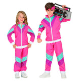 Déguisement Enfant 80 90S Hip-hop Ensemble de Sport Vintage Costume