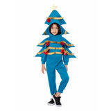 Déguisement Enfant Combinaison Bleu Sapin de Noël Costume