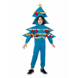 Déguisement Enfant Combinaison Bleu Sapin de Noël Costume