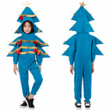 Déguisement Enfant Combinaison Bleu Sapin de Noël Costume