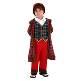 Déguisement Enfant Père Noël Veste Ecossaise à Carreaux Costume