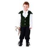 Déguisement Enfant Pirate Tenue Costume Vert Médiéval pour Halloween