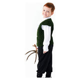 Déguisement Enfant Pirate Tenue Costume Vert Médiéval pour Halloween