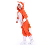Déguisement Enfant Renard Pyjama Costume d'Hiver pour Halloween