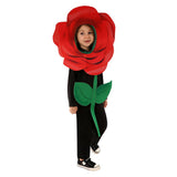 Déguisement Enfant Rose Rouge Combinasion Costume pour Halloween