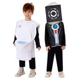 Déguisement Enfant Skibidi Toilet Toilet Man Costume d'Halloween