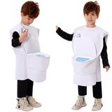 Déguisement Enfant Skibidi Toilet Toilet Man Costume d'Halloween