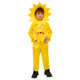 Déguisement Enfant Soleil Jaune Combinasion Costume Cadeau de Noël