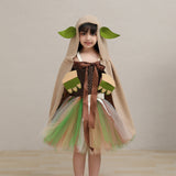 Déguisement Enfant Star Wars Yoda TuTu Robe Costume d'Halloween Carnaval 