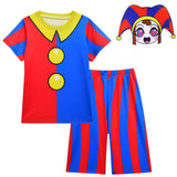 Déguisement Enfant The Amazing Digital Circus Pomni T-shirt+Short+Masque Costume