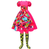 Déguisement Enfant Weird Barbie Robe+Pantalon Costume d'Halloween 