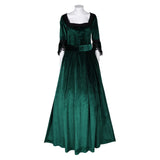 Déguisement Femme Gothique Robe Verte Médiévale Costume d'Halloween