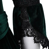 Déguisement Femme Gothique Robe Verte Médiévale Costume d'Halloween