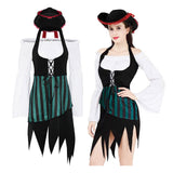 Déguisement Femme Pirate Médiéval Costume d'Halloween Carnaval