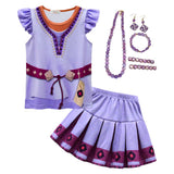 Déguisement Film Wish Asha Robe+Accessoires pour Enfants Costume