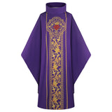 Déguisement Habit de Moine Robe de Prêtre Violet Costume d'Halloween Carnaval